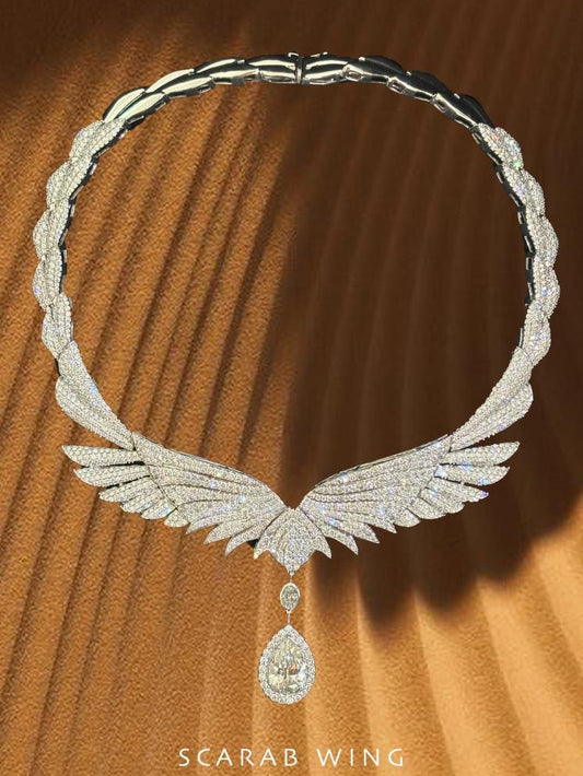 Royal Scarab Wing Necklace