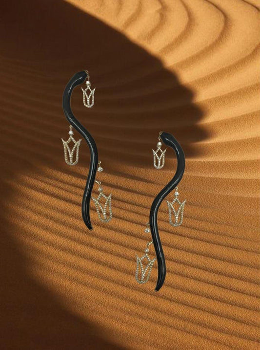 Lotus Branch Earrings