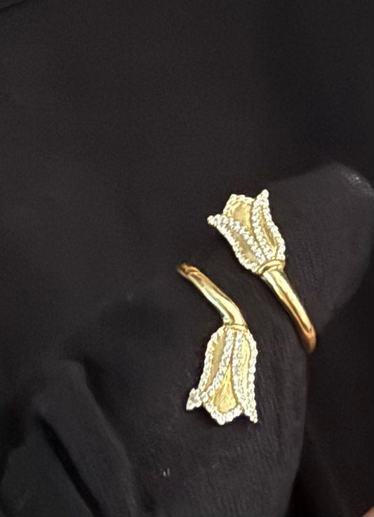 Lotus Snake Ring