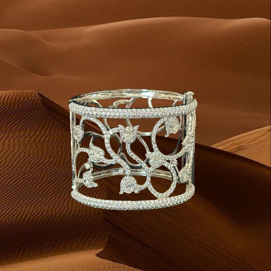Diamond Lotus Cuff